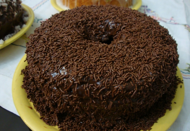 receita bolo de chocolate simples vó