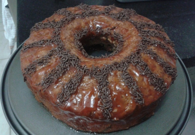 bolo de goiaba e chocolate