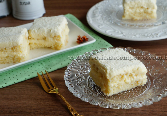 receita de bolo de leite ninho gelado