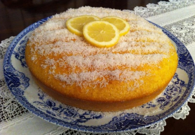 receita bolo de limão coco