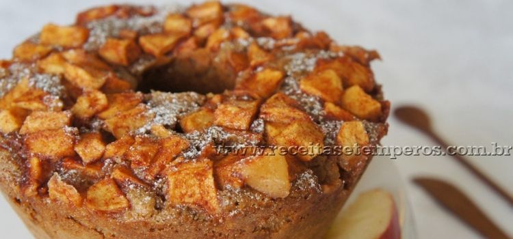 receita de bolo integral de maçã