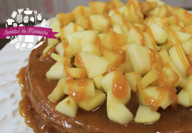 bolo de maçã