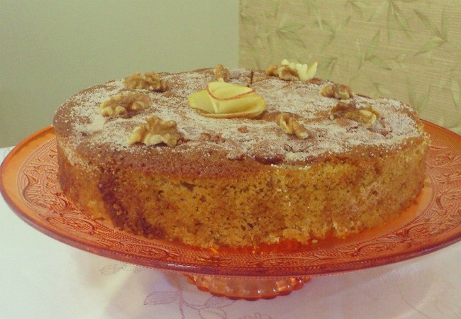 bolo de maçã