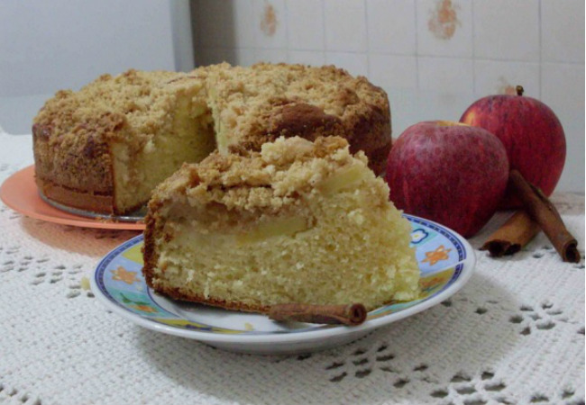 bolo de maçã