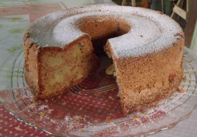 bolo de maçã