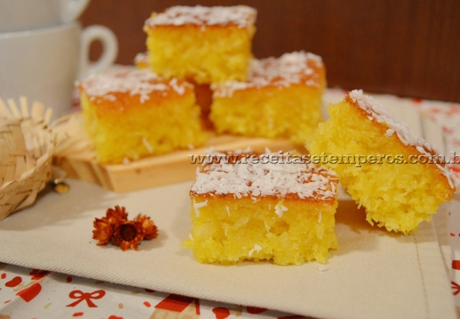 receita de bolo de milho de lata condensado