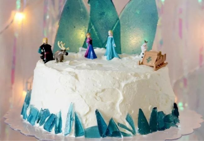 bolo confeitado de frozen