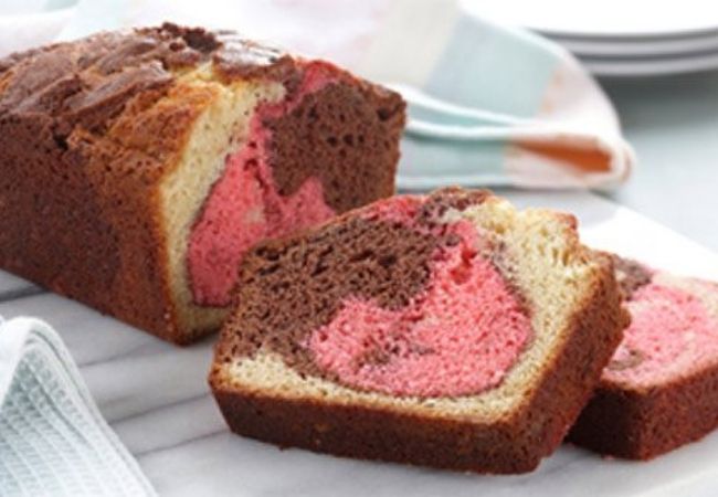 bolo mesclado fofinho sabor napolitano