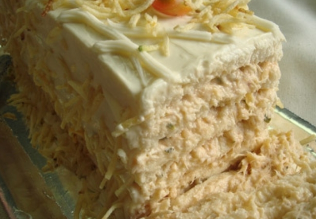 receita bolo salgado pão picante