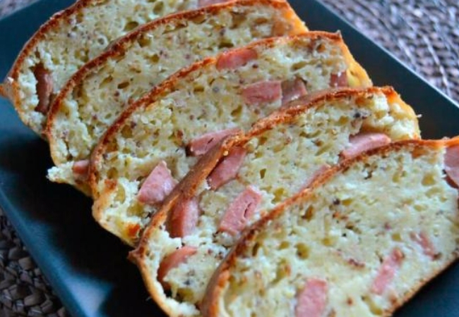 receita bolo salgado salsicha