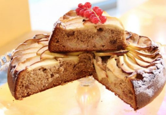 bolo sem açúcar de maçã