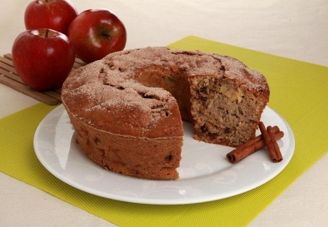 bolo sem leite sabor maçã