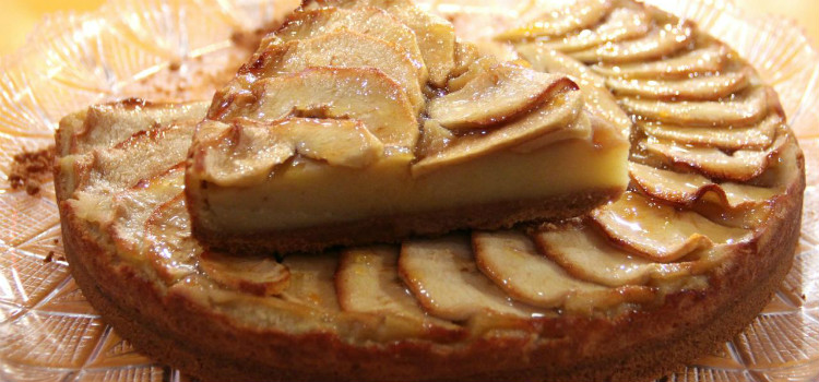 bolo sem ovo de maçã