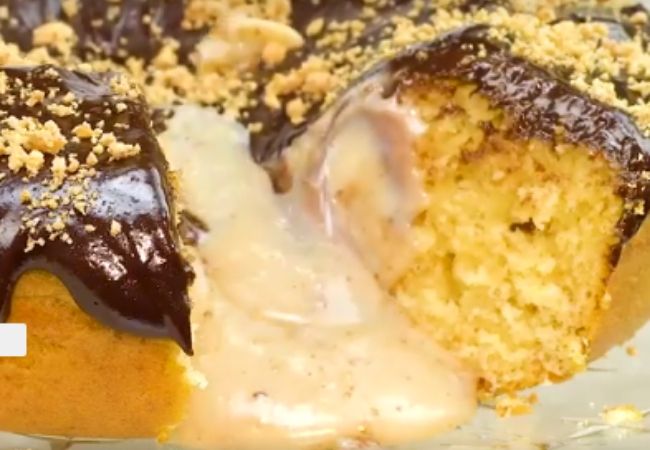 bolo vulcão gourmet de paçoca