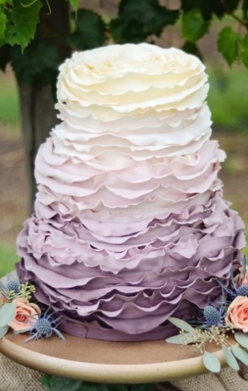 modelo bolos de casamento degrade