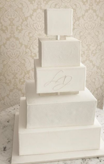 modelo de bolos de casamento geometrico