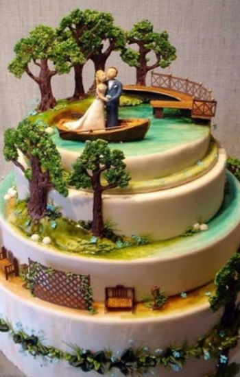 modelo de bolos de casamento ilha