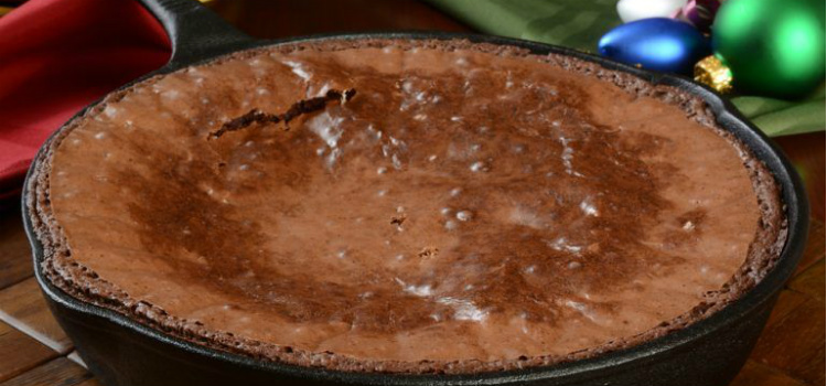 brownie de chocolate de frigideira