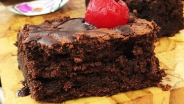 brownie de chocolate furadinho