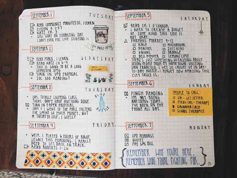 bullet-journal-mes-semana