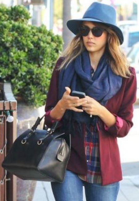 usar cachecol com chapéu