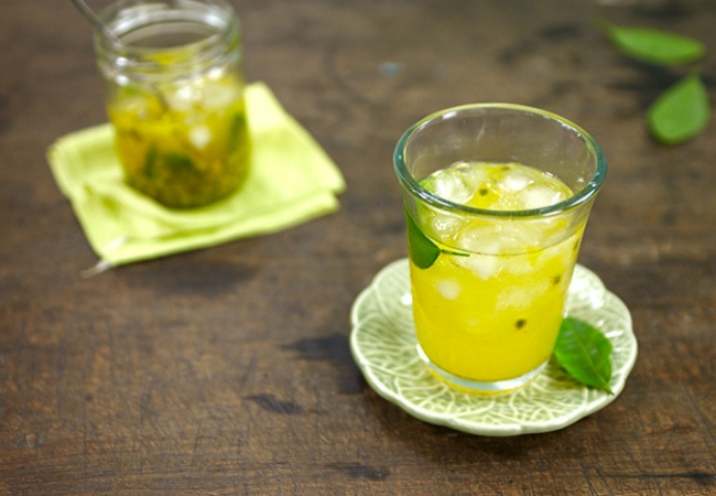 caipirinha de maracujá com gengibre