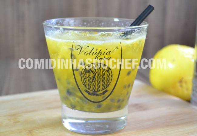 receita caipirinha de maracujá tradicional