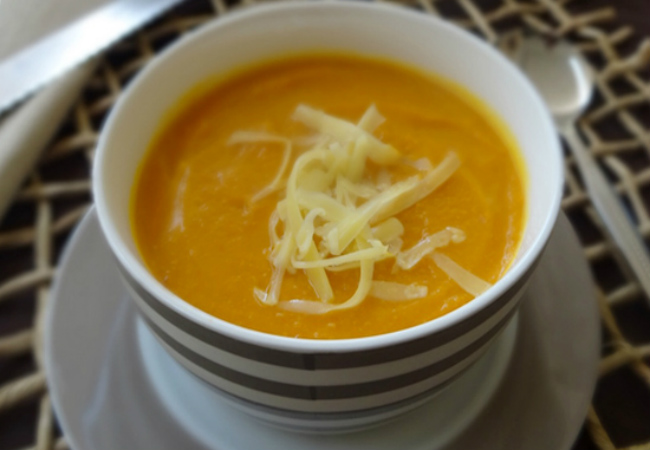 caldo de abóbora low carb