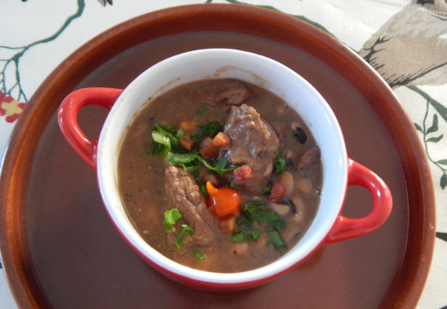 receita de caldo de feijão fradinho