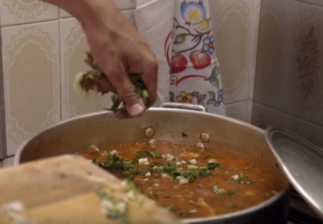 receita caldo de mocotó farofa