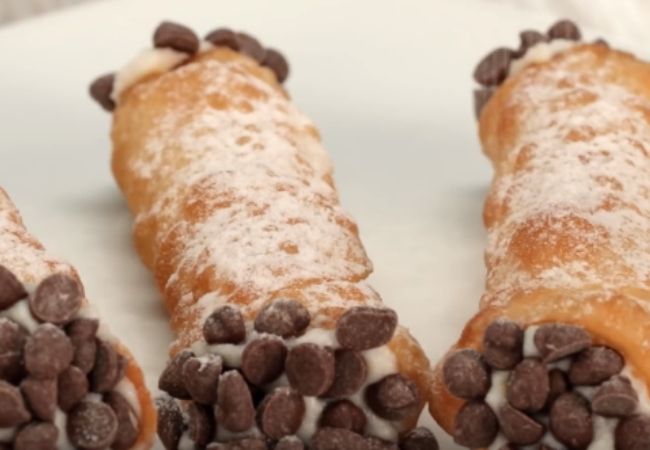 receitas com massa de pastel cannoli