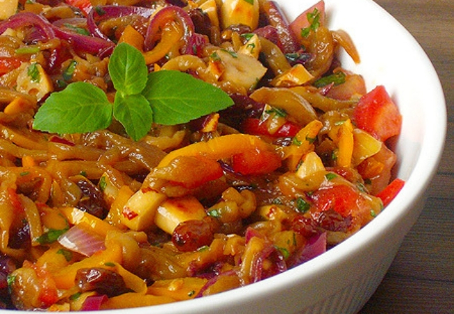 caponata com alcaparras