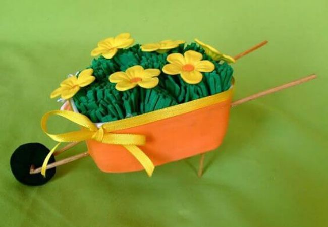 artesanato para carrinho de flores
