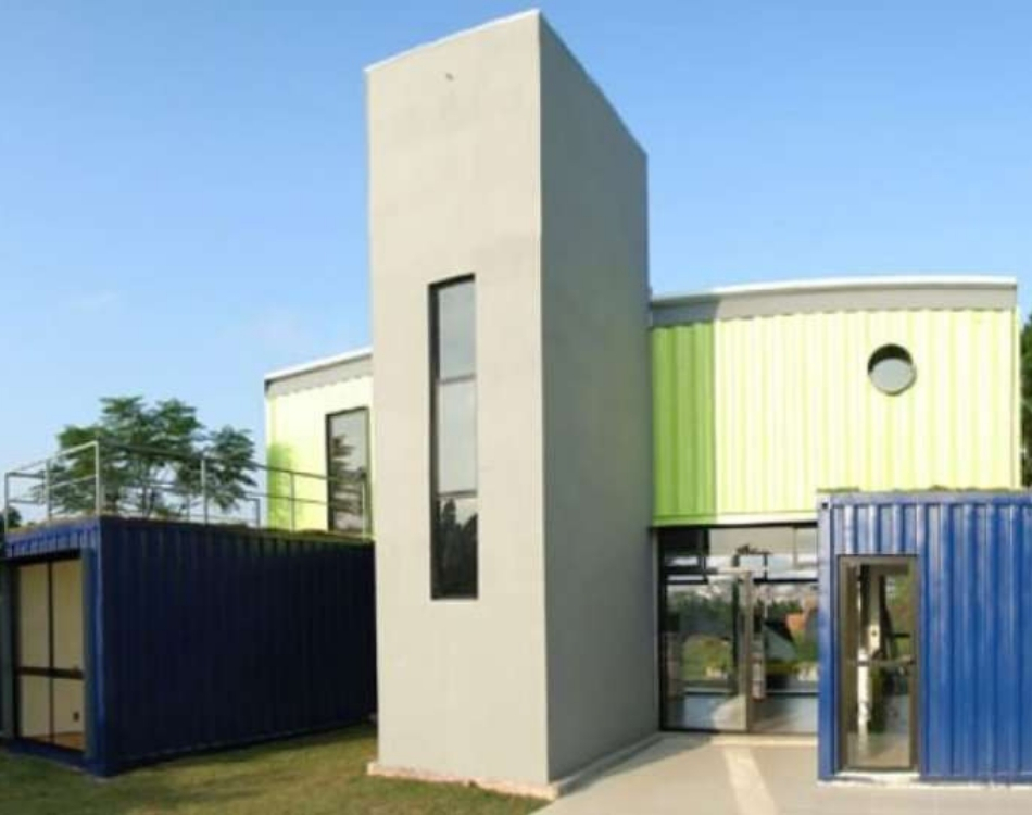 modelo casa container curva