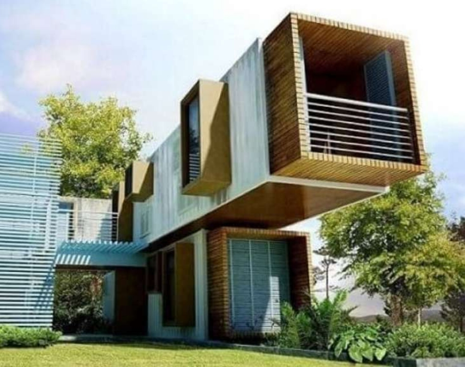 modelo casa container sobreposto