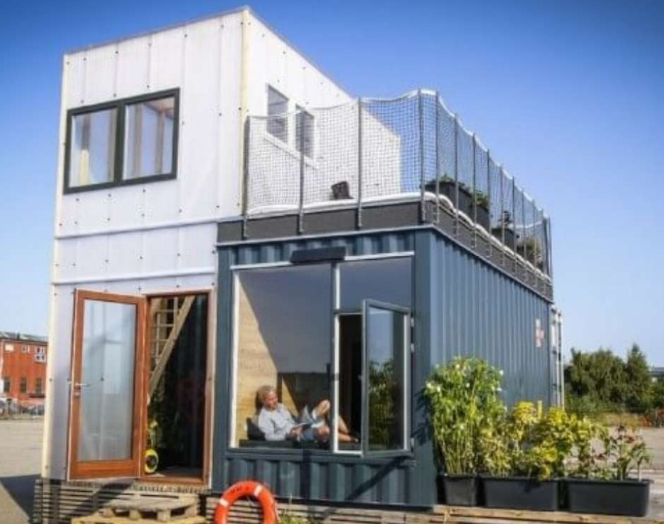 modelo casa container terraço