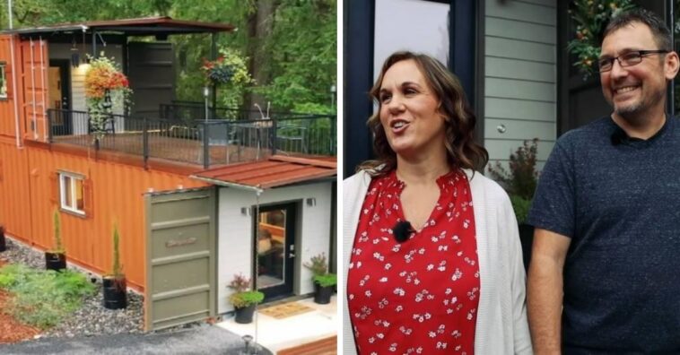 casal construiu propria casa conteineres