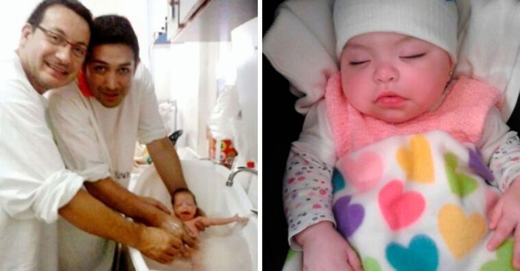 casal gay adota bebê com HIV