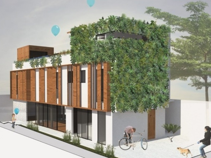 modelo casas sustentaveis parede verde