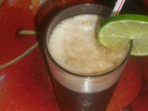 chá mate gelado espumante