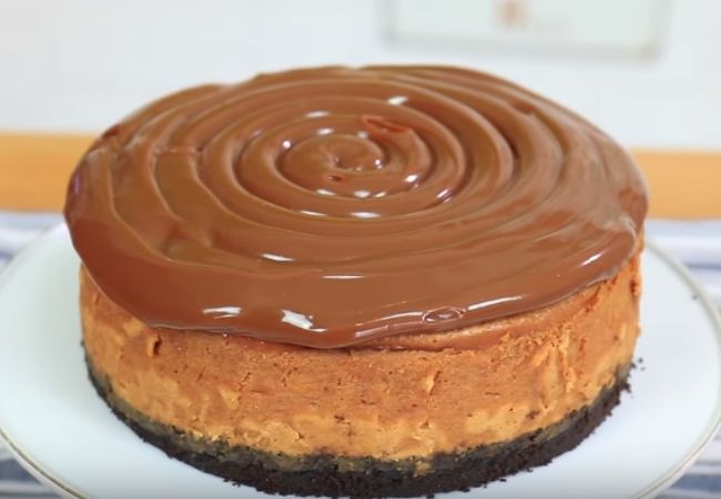 cheesecake de oreo e doce de leite