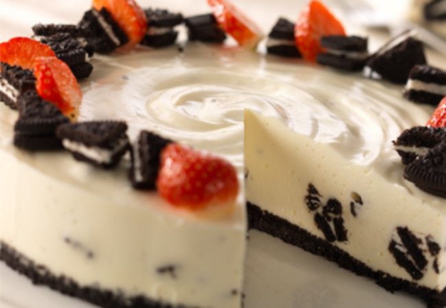 cheesecake de oreo de philadelphia e baunilha