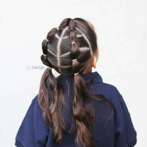 penteado infantil chiquinhas com gomos