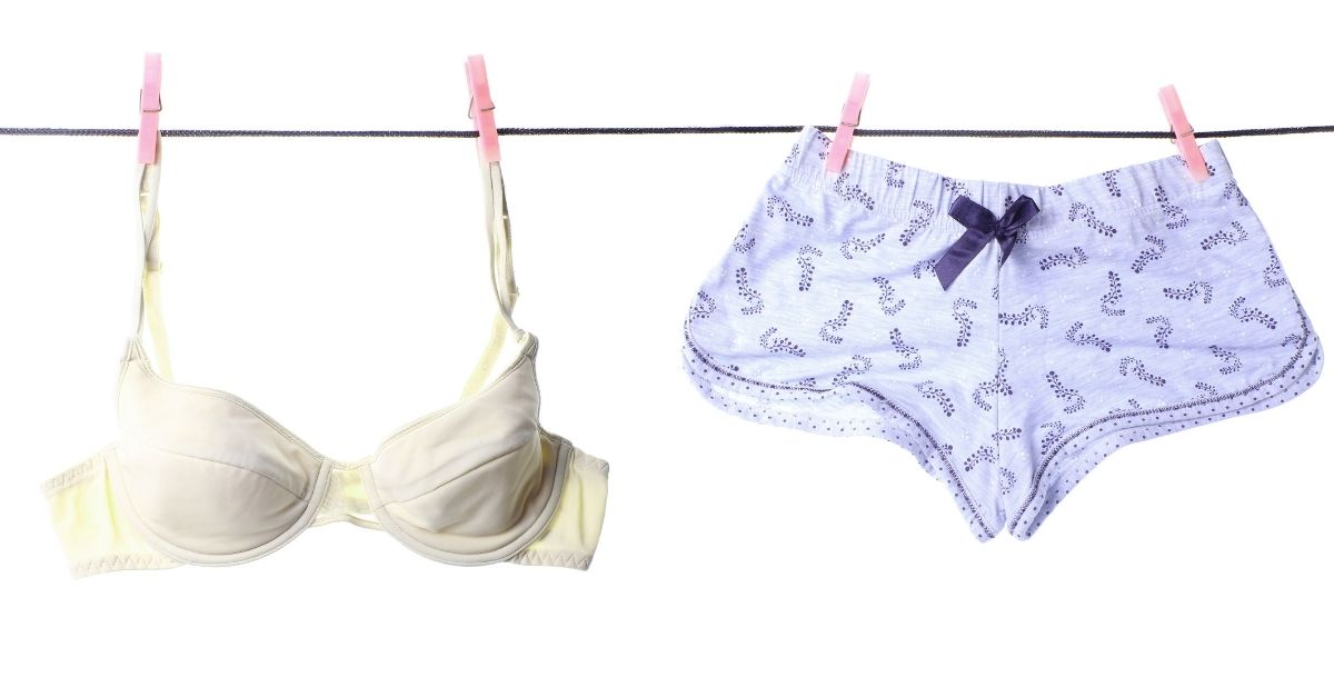 erros ao lavar roupa íntima