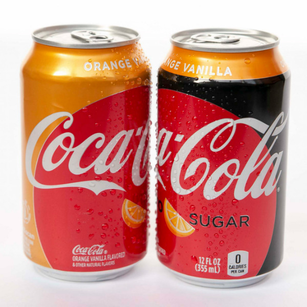coca-cola novo sabor laranja e baunilha