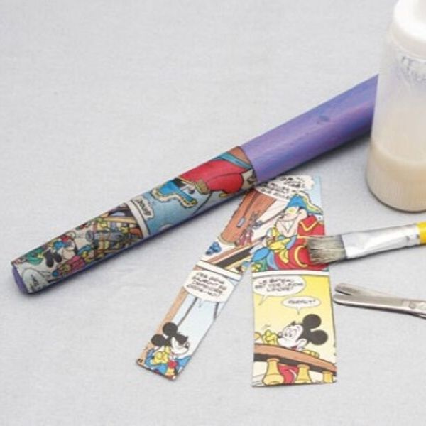 colagem quadrinhos na colher