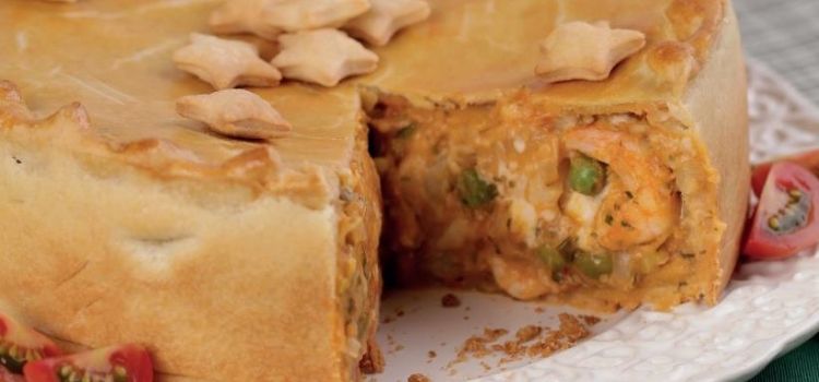 receita com palmito e camarão