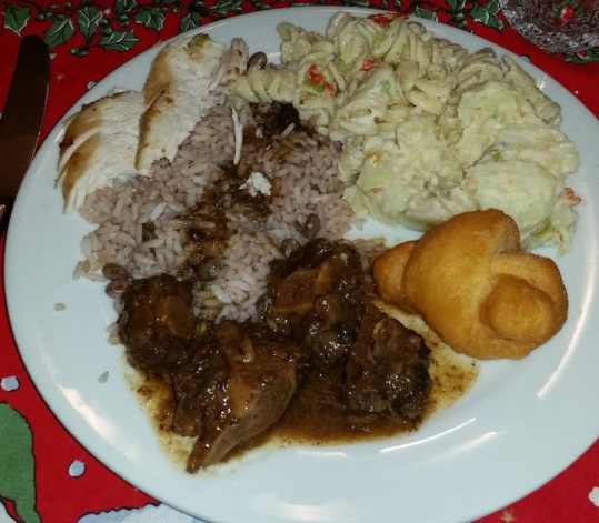 comidas de Natal jamaica
