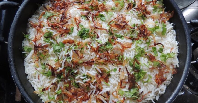 arroz na panela de pressão