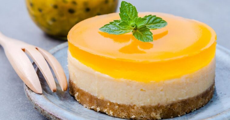 bolo-mousse de maracujá